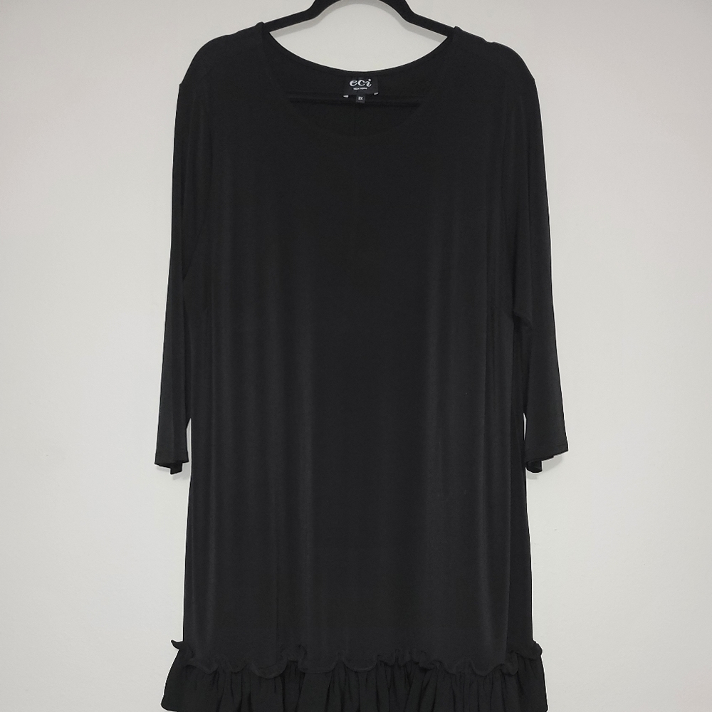Black Ruffle Dress - Picture 5 of 9